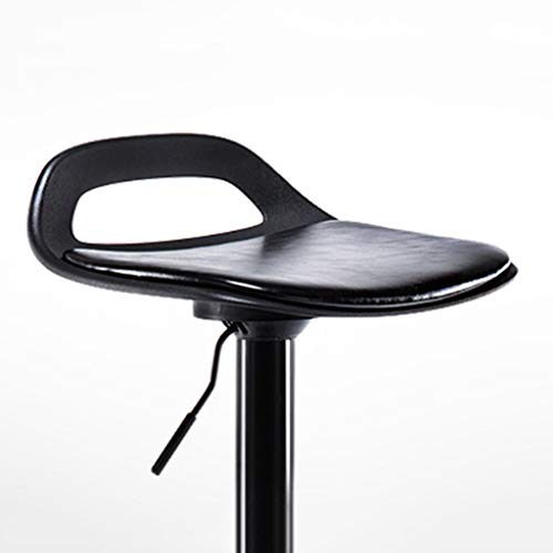 LUKEO Hydraulic Bar Stool Dining Chairs with Backrest 360° Swivel Adjustable Height PU Upholstered Seat Assembled Pub Home