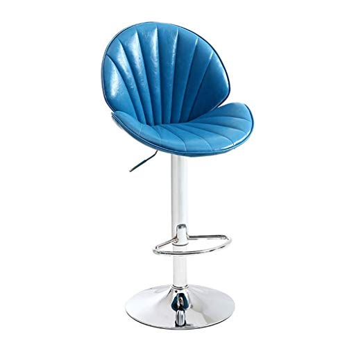 DINGZZ Solid Wood Bar Chair Household High Stool Reception Chair Simplicity Bar Nordic Barstool Backrest Stool Coffee Chair (Color : Argento)