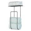 mDesign Towel Rail — Wall-Mounted Storage Solution for Bathroom Accessories — Towel Rack for Storing Face Cloths, Hand Towels, Bath Towels and Mo