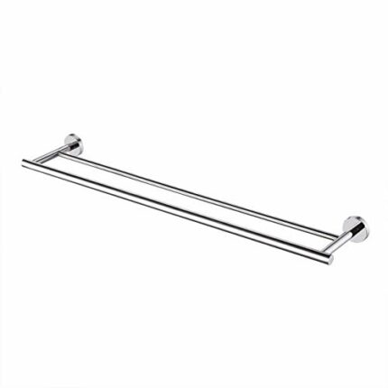 KES Double Towel Rail Stainless Steel Bathroom Towel Holder Hanger 75CM Dual Towel Bar Wall Mounted Polished Finish, A2001S75