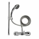 Croydex AB220041 Bath Shower Mixer Set, Chrome, 22.8x16.2x3.8 cm