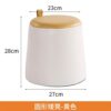 FGHOEV Circular Sitting Stool, Small Stool, Household Soft Seat, Shoe Changing Stool, Coffee Table Stool, Sofa Stool (Color : Argento, Size : Tal