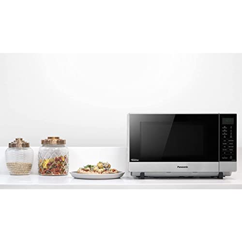 Panasonic NN-SF464MBPQ Flatbed Microwave Oven, 27 Litre, Silver