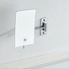QUANJJ Bathroom Shaving Mirrors Make Up Wall Mounted 3X Magnifying 360° Swivel Extending Folding for Hotel Vanity Chrome
