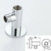 Aothpher 60cm (Arm-53cm + Base-7cm) Wall Mounted Stainless Steel Shower arms for Fixed Shower Heads with Copper Holder (Stainless_Steel, 53cm)