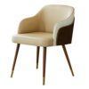 Kitchen Dining Room Furniture Chairs Kitchen Dining Chairs Modern Microfiber Leather Living Room Chairs with Soft Padded Seat Beech Wooden Legs+M