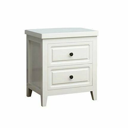 N/A Locker Cabinet Solid Wood Bedside Table, American Country Style Furniture Simple Bedside Table