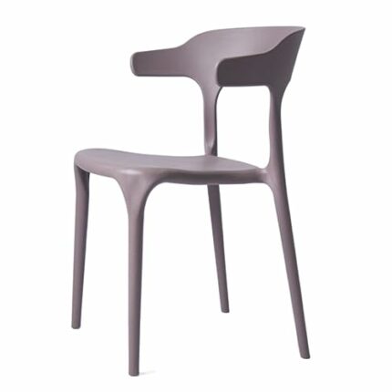 LXXSH Plastic Chairs For Kitchen Living Room Chair Meeting Negotiation Stool Commercial Place Furniture Tea Shop (Color : Argento, Size : Light G