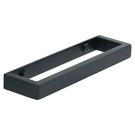 Sayayo Bathroom Towel Holder Hand Towel Ring Black Towel Rail SUS304 Stainless Steel 8-inch Wall Mounted, EGJF020-B