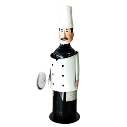 maozi Detachable wrought iron chef wine rack metal wine bottle rack household wine utensils kitchen ornaments