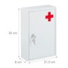 Relaxdays Lockable Medicine Cabinet Unfilled with 2 Compartments Wall Medicine Cabinet H x D x W x D x H x D x H x W x H x D x H x W x D x H x D