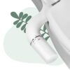Vantency Ultra-Slim Bidet Attachment for Toilet UK,Non-Electric Cold Water Bidet Toilet with Dual Nozzle,Adjustable Water Pressure,Rear/Feminine