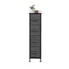 FGHOEV Light Gray Storage Cabinet, Non-woven Fabric Box, 4-layer Storage Cabinet, Easy To Assemble