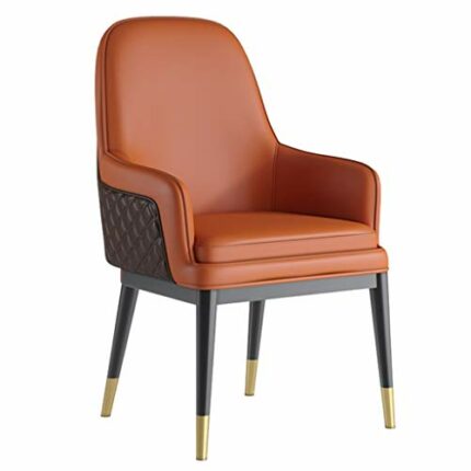 dining chair Kitchen Dining Room Furniture Chairs Modern Dining Chairs Living Room Armchair Water Proof Leather Kitchen Chair With Metal Legs Hig