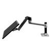 Mounting kit (articulating arm, desk clamp mount, extension adapter, grommet-mount base, 7" post) for LCD display - polished aluminium - screen s