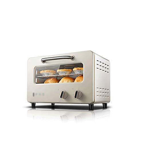Oven Desktop Electric Oven, Small Multi-Functional Fully Automatic Baking Oven,Convection and Air Frying Smart Oven Air, Brushed Stainless Steel