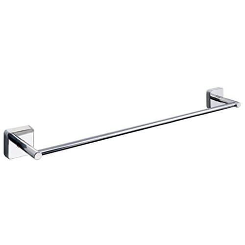 Kapitan Quattro Towel Bar Rail - 60 cm / 23.62 inches, Stainless Steel Square Style Kitchen Rack AISI 304 18/10, Polished Finish, Wall Mounted 3M
