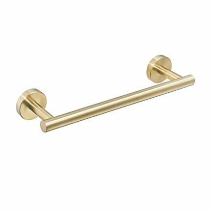 12 Inches Towel Bar for Bathroom Kitchen Hand Towel Holder Dish Cloths Hanger SUS304 Stainless Steel RUSTPROOF Wall Mount Brushed Gold Finish,BA1
