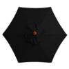 6.4Ft Patio Umbrella Replacement Canopy, 6 Ribs Replacement Outdoor Umbrella Canopy, Sun Umbrella Replacement Cloth Garden Parasol Canopy Cover,