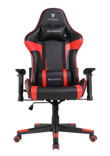 Oversteel - ULTIMET Professional Gaming Chair Leatherette, 2D Armrests, Height Adjustable, Reclining Backrest 180º, Gas Piston Class 3, Up to 120