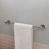 Croydex Flexi-Fix Pendle Towel Rail, Chrome, 85 x 675 x 45mm