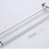 Bathroom Bathroom Towel Rack Stainless Steel Wall Mount Double Towel Bar Tower Hanger/40Cm