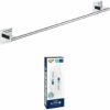 GROHE Start Cube Towel Rail – Bathroom Wall Mounted Towel Holder (Metal, Concealed Fastening, Including Screws and Dowels), Size 600 mm, Extra Ea