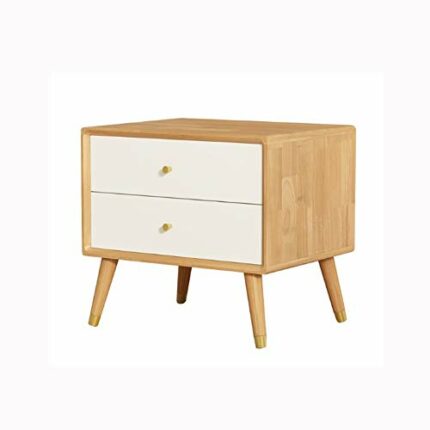 N/A Nordic Bedside Table Solid Wood Locker Storage Cabinet, Simple and Assembled Bedside Table