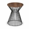 Julian Bowen Jersey Lamp Table, Oak/Black