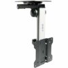 VIVO Manual Flip Down Ceiling Mount for 13 to 27 inch Flat Screens, Folding Tilt Pitched Roof and Under Cabinet Mounting for LCD TV and Monitors,