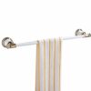 ThinkTop Antique Single Towel Rail, 60cm / 24 Inches Brass and Stainless Steel Towel Holder Tack Shelf Bar Wall Mount Bathroom Accessories White