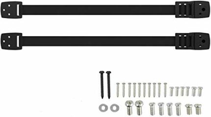 Anti-Tip TV/Furniture Straps Heavy Duty Strap and Plastic Parts, Long VESA Screws to Fit Latest TVs Safety Locks(2 pcs)