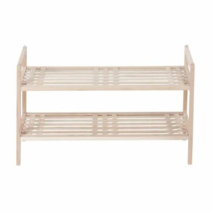 Wenko Norway System with 2 Shelves Natural White, Walnut wood, 40.5 x 27 x 69 cm