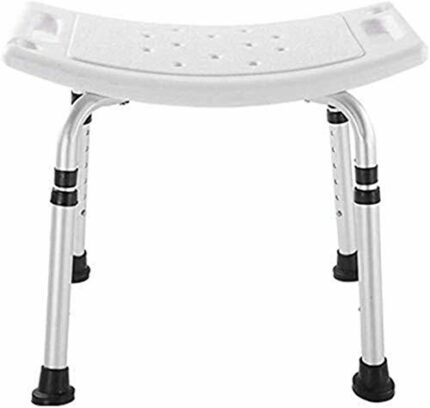 CHEWO Bath Stools,Shower Stool Bathroom Seat Bath Seat Adjustable Height Anti-Slip Antibacterial Stable Lightweight Aluminum Handicapped Older