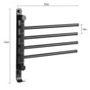 HIGOH Towel Rack Bathroom Towel Bar Bathroom Kitchen Durable Towel Rack Towel Rail Can Be Rotated Multi-Layer Stainless Steel 304 Material Tower