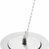 Stainless Steel Retainer Bath Plug Waste and Overflow 45cm Ball Chain Including Water Plug with 70mm Diameter Waste Assembly Bath Plug with Chain