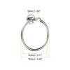 uxcell Stainless Steel Towel Ring, 2Pcs Wall Mounted Round Hanging Holder with Screws for Bathroom Kitchen Accessories, 6.5 x 1.96 x 3.62 Inch, S