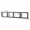 You-Have-Space Modern Wall Mount Cd DVD Media Rack Storage Metal Shelf Organizer (Black)