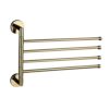 HIGOH Towel Racks, Towel Rail for Bathroom,Copper Hand Towel Holder,Swivel Towel Bar,Bathroom Folding Shelf Multi-Function Rotating Towel Holder