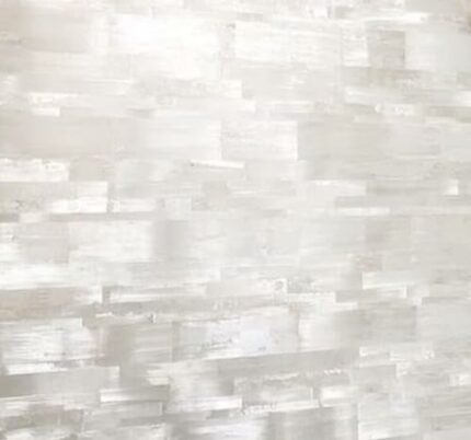 Gifts And Artefacts 42 x 42 Inches Resin Art Dining Table Top for Home Furniture Decor Square Shape Selenite Stone Hallway Table