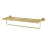 HIGOH Towel Racks,Bathroom Towel Rack Wall Mounted Towel Holder,Nordic Light All Copper Brushed Bath Towel Holder,Modern Simple Brass Towel Rack