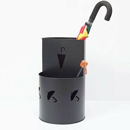 JLYDYSJ Creative Umbrella Bucket - Minimalist Home Hotel Umbrella Shelf - Black/white Corridor Entrance Decorative Storage Bucket (Color : D)