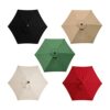 6.4Ft Patio Umbrella Replacement Canopy, 6 Ribs Replacement Outdoor Umbrella Canopy, Sun Umbrella Replacement Cloth Garden Parasol Canopy Cover,