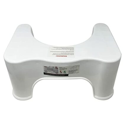 HTUK Toilet Squatty Stool Squatting Toilet Stool Non Slip Bathroom Step Up Stool Relieves Constipation, Bloating Easier Relief Toilet Stool Prope