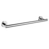 Hallyware Round Base Single Towel Bar SUS 304 Stainless Steel 60 cm/24 inches Towel Rails Rack for Kitchen and Bathroom Wall Mounted,Mirror Polis