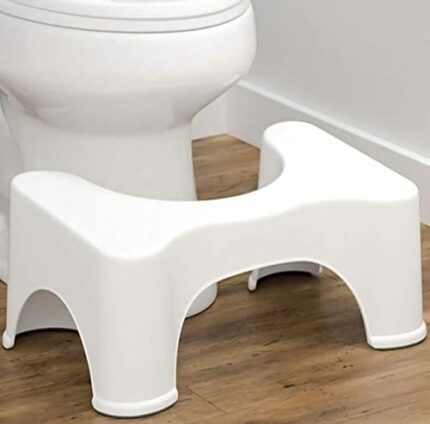 SEVEN4-UK Squatting Toilet Stool 7 inch Non-Slip Bathroom Step Stool Relieves Constipation, Bloating,Aligns the Colon for Faster, Easier Relief,P