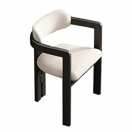 WALNUT Dining Chairs Wood Design Comfortable Upholstered Waiting Chair Ergonomic Adults Dining Table Furniture