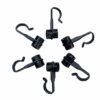 Steel Metal Slide Curtain Track Hooks with Wheels for Gazebo Curtains/Mosquito Net Screen/Rails and Tracks of Gazebo - Quantity of 36 -