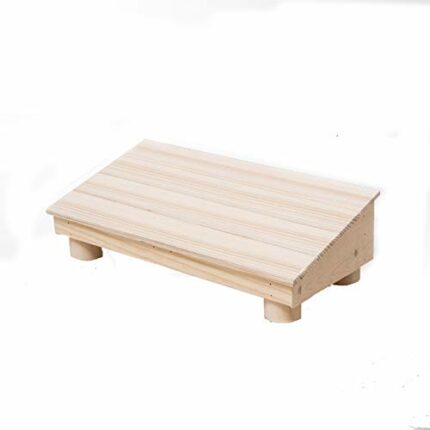 Wooden Comfortable Child Squatting Step Toilet Stool,Simplicity Non-Slip Bathroom Squat Aid Tool,Thicken Bathroom Double Stool Toilet Squatting,A