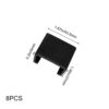 YSfuyi 8 Pcs Wicker Furniture Clips Sofa Clips Sectional Connectors for Sofa Rattan Chair for Garden Restaurant Outdoor (Inner Length: 42.5MM)